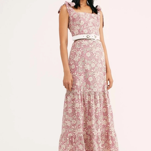 FREE PEOPLE In The Fields Maxi Dress Size Med $148 - Picture 1 of 7